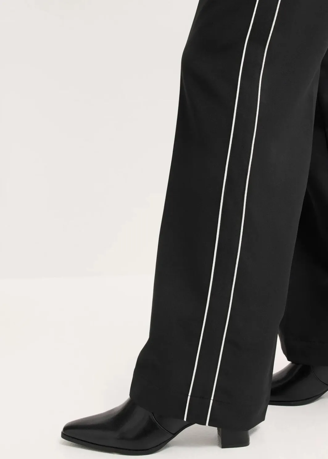 New Palazzo-Hose mit Zierstreifen Damen Bekleidung·Kleider|Hosen