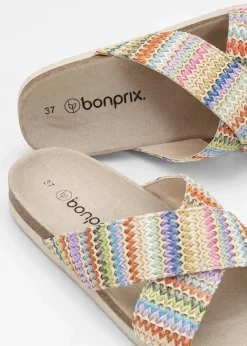 Outlet Pantoletten mit bequemem Fußbett Damen Sommerschuhe