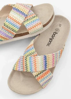 Outlet Pantoletten mit bequemem Fußbett Damen Sommerschuhe