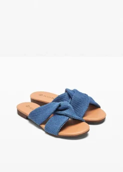 Damen bonprix Sommerschuhe|Pantoletten mit Knoten
