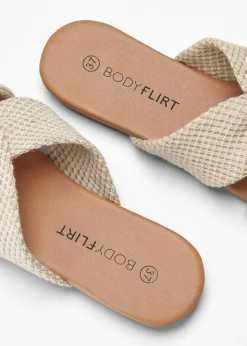 Damen bonprix Sommerschuhe|Pantoletten mit Knoten