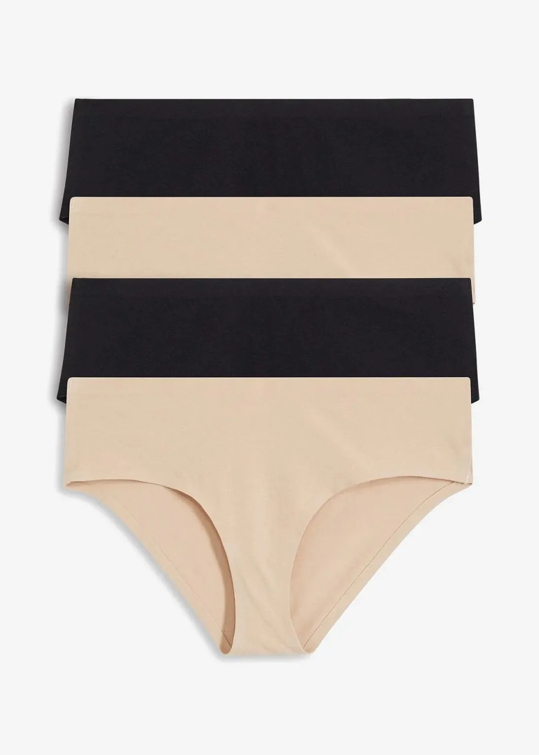 Damen bonprix Wäsche·Baumwollunterwäsche|Wäsche·Höschen|Panty mit Bio-Baumwolle (4er Pack)