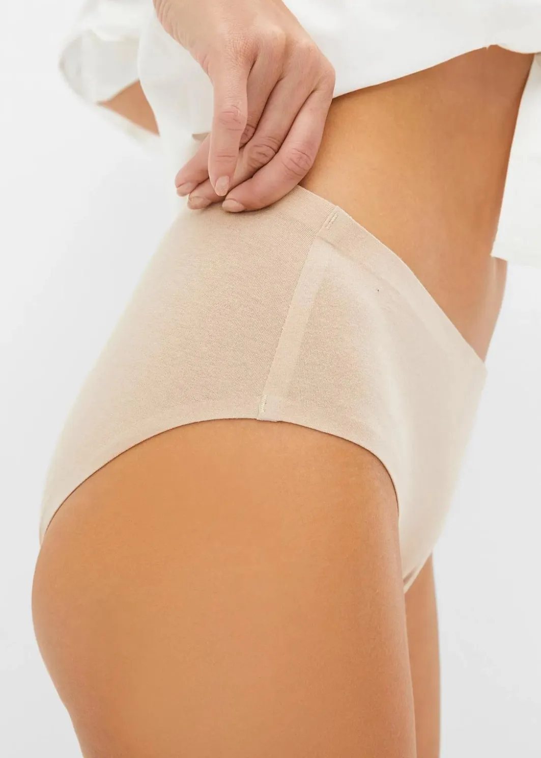Damen bonprix Wäsche·Baumwollunterwäsche|Wäsche·Höschen|Panty mit Bio-Baumwolle (4er Pack)