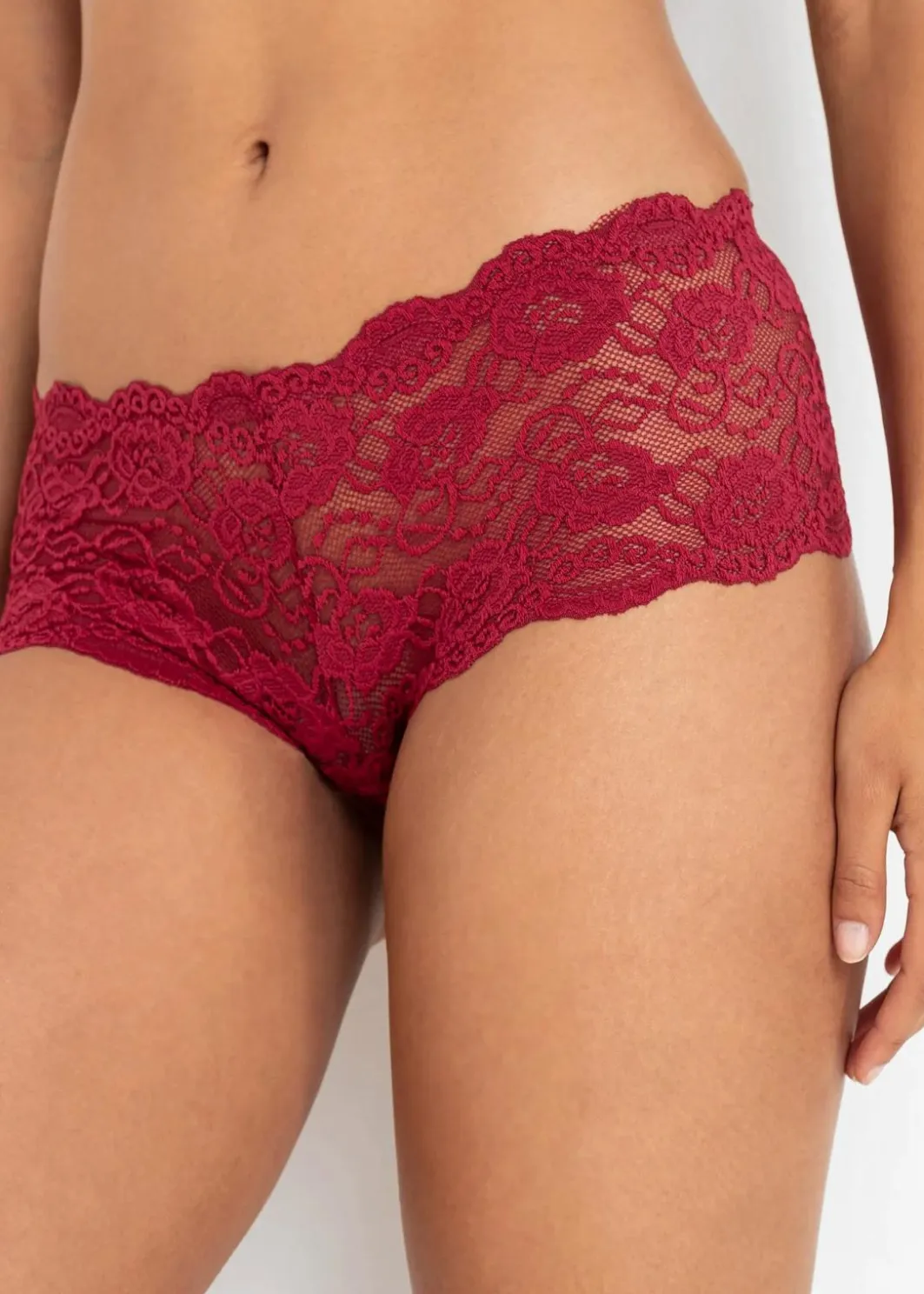 Damen bonprix Wäsche·Höschen|Höschen|Panty mit Spitze 2+1 (3er Pack)