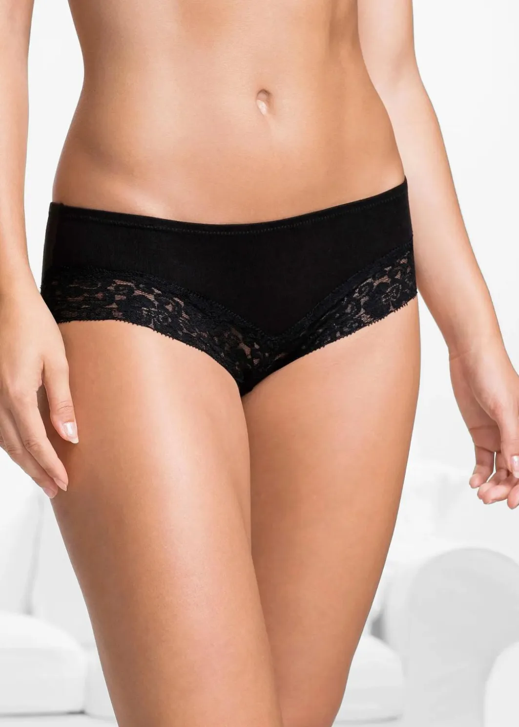 Sale Panty mit Spitze (4er Pack) Damen Höschen|Baumwollunterwäsche