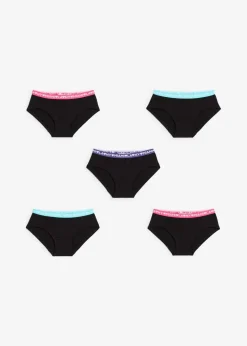 Kinder bonprix Mehrfachpacks|Mädchen·Unterwäsche|Panty mit weicher Bio-Baumwolle (5er Pack)