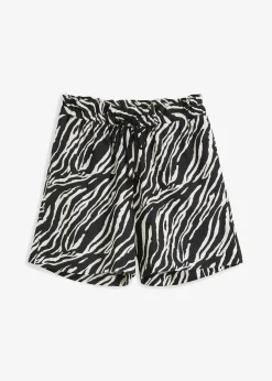 Damen bonprix Bekleidung·Outdoorbekleidung|Bekleidung·Kleider|Paperbag Shorts mit Schnürung