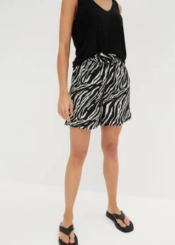 Damen bonprix Bekleidung·Outdoorbekleidung|Bekleidung·Kleider|Paperbag Shorts mit Schnürung