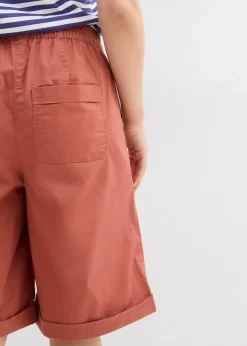 Damen bonprix Hosen|Shorts|Papertouch-Bermuda aus Baumwoll-Mix