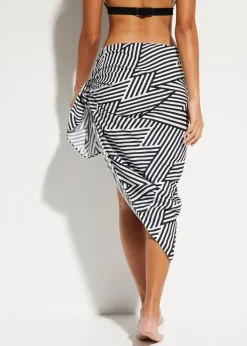 Damen bonprix Strandmode|Nachhaltigere Materialien|Pareo aus fließender Viskose