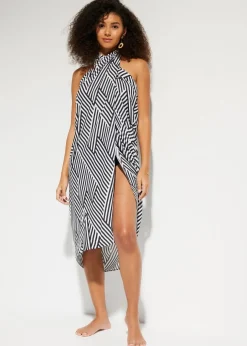 Damen bonprix Strandmode|Nachhaltigere Materialien|Pareo aus fließender Viskose
