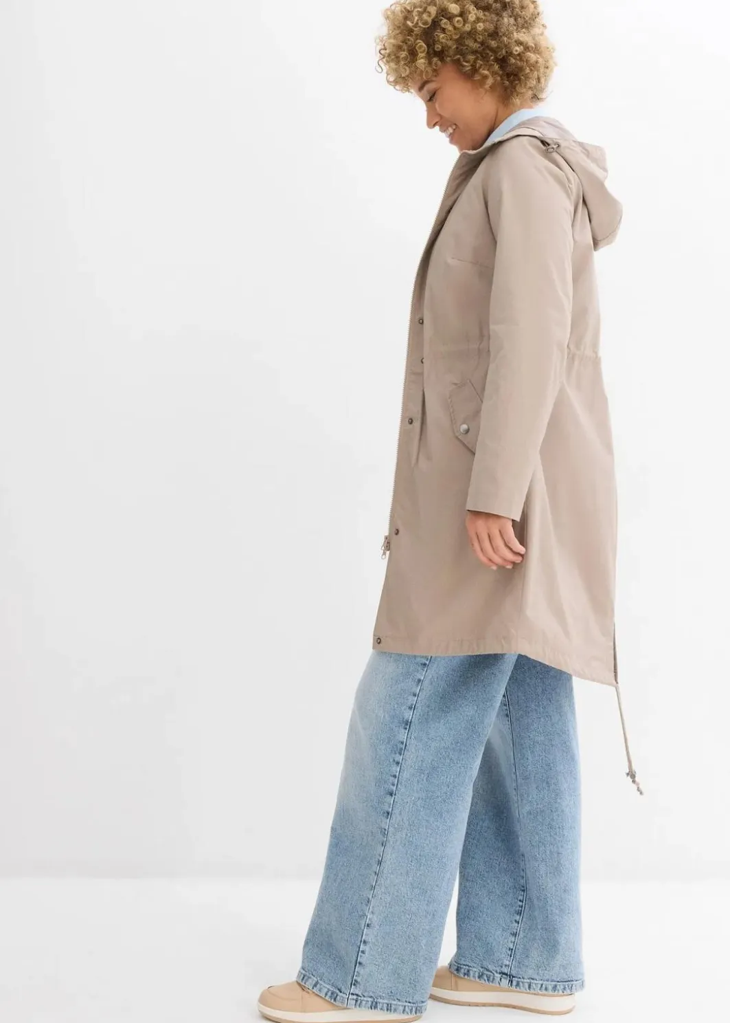 Damen bonprix Jacken & Mäntel|Parka mit Kapuze