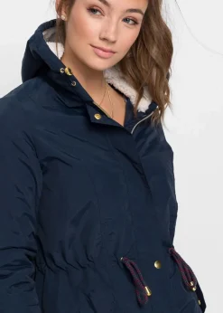 Damen bonprix Jacken & Mäntel|Bekleidung·Hosen|Parka mit Teddy-Futter