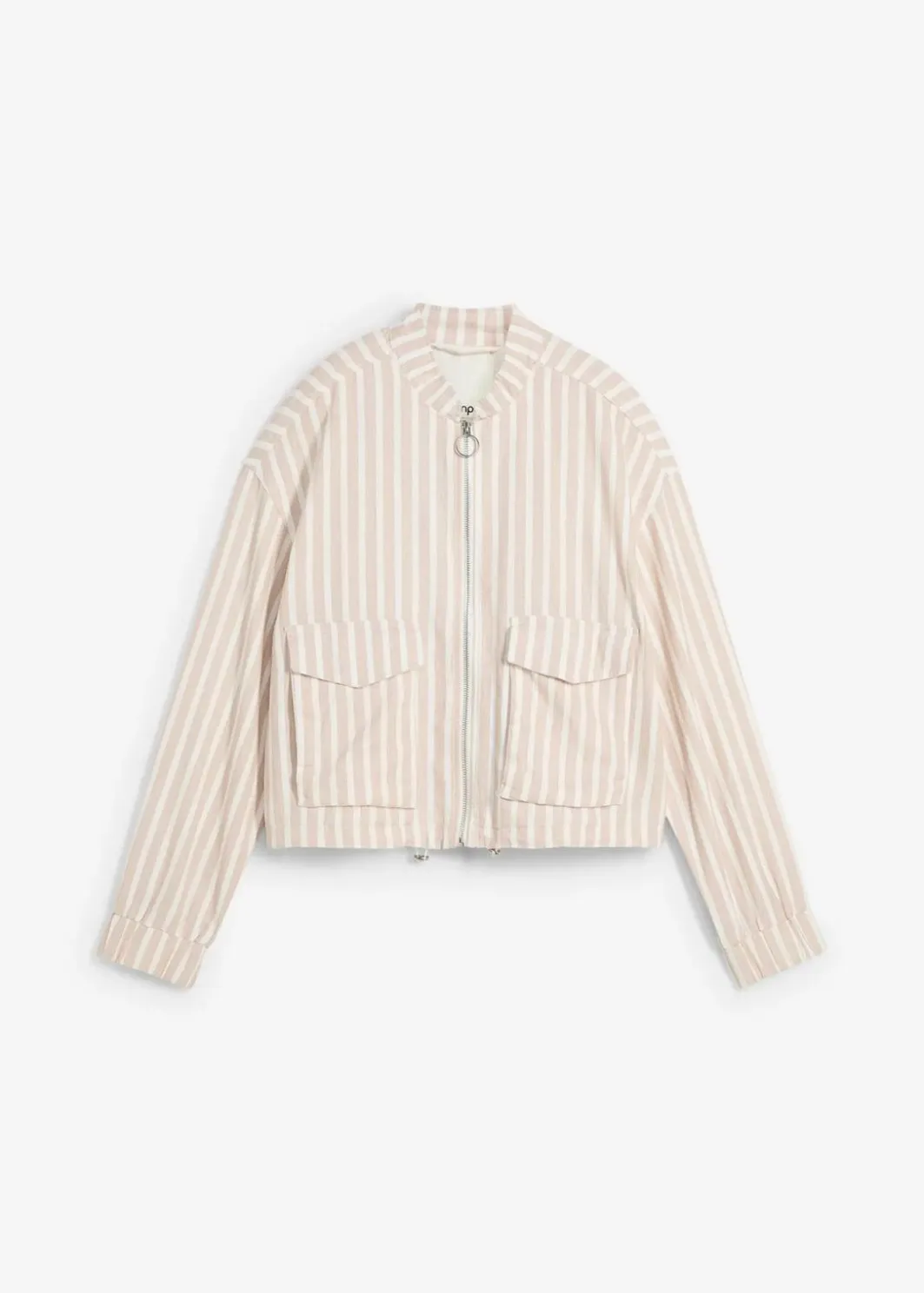 Damen bonprix Jacken & Mäntel|Pilotenjacke in Leinenoptik