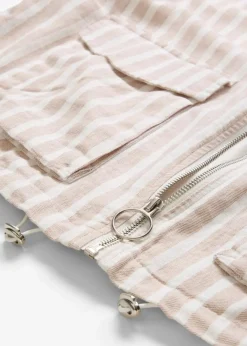 Damen bonprix Jacken & Mäntel|Pilotenjacke in Leinenoptik