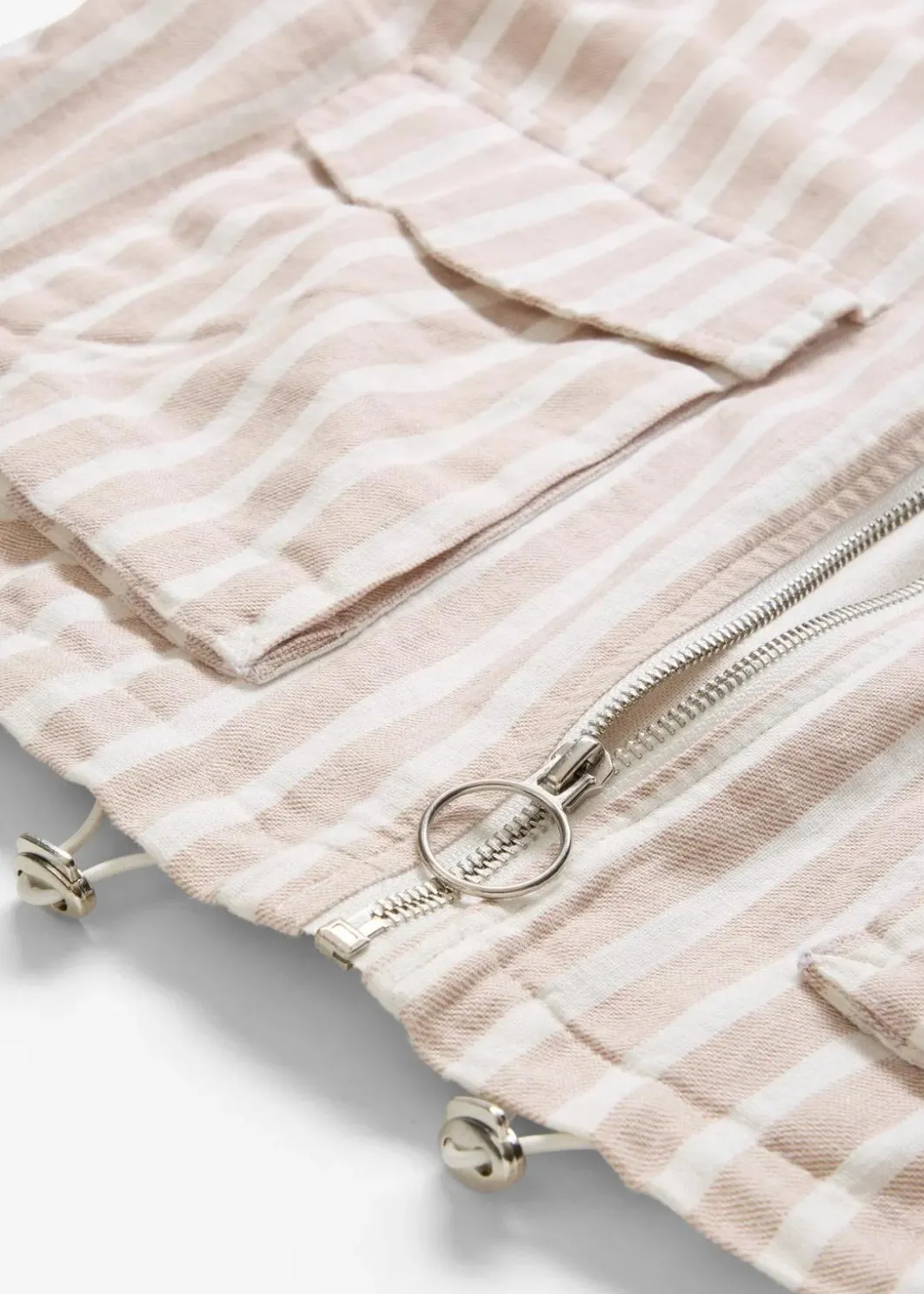 Damen bonprix Jacken & Mäntel|Pilotenjacke in Leinenoptik