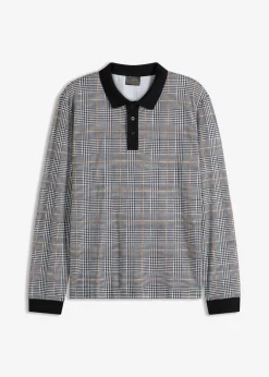 Outlet Piqué Polo-Langarmshirt aus Bio-Baumwolle Herren Große Größen|Shirts & Polos