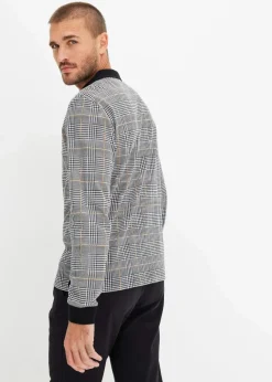 Outlet Piqué Polo-Langarmshirt aus Bio-Baumwolle Herren Große Größen|Shirts & Polos