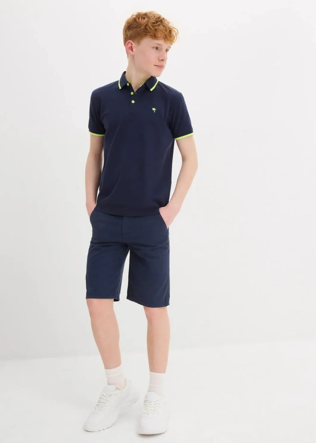Kinder bonprix Jungen 9-16 Jahre·Shirts|Pique-Poloshirt aus reiner Baumwolle