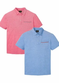 Best Piqué-Poloshirt aus reiner Bio-Baumwolle (2er Pack) Herren Große Größen|Shirts & Polos