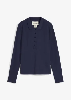 Damen bonprix Bekleidung·Röcke|Nachhaltigere Materialien|Piqué-Poloshirt aus reiner Bio-Baumwolle