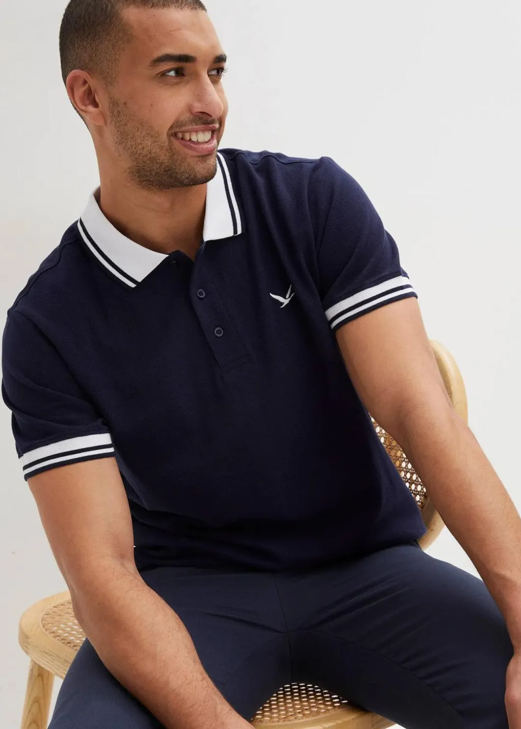 Hot Piqué-Poloshirt aus reiner Bio-Baumwolle Herren Große Größen|Basics