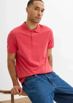 Herren bonprix Shirts & Polos|Basics|Piqué-Poloshirt aus reiner Bio-Baumwolle