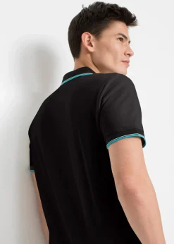 Herren bonprix Shirts & Polos|Basics|Piqué-Poloshirt aus reiner Baumwolle (3er Pack)