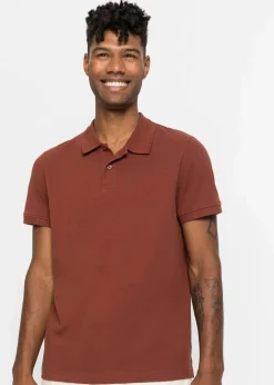 Herren bonprix Shirts & Polos|Basics|Piqué-Poloshirt aus reiner Bio-Baumwolle