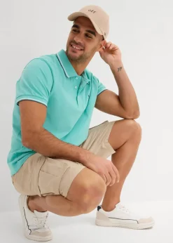 Herren bonprix Shirts & Polos|Basics|Piqué-Poloshirt aus reiner Bio-Baumwolle