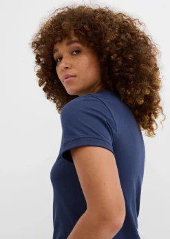 Damen bonprix Nachhaltigere Materialien|Shirts & Tops|Piqué-Poloshirt aus reiner Bio-Baumwolle