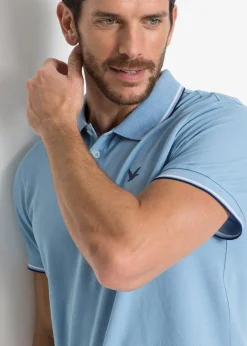 Herren bonprix Shirts & Polos|Basics|Piqué-Poloshirt aus reiner Bio-Baumwolle