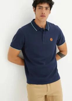 Herren bonprix Große Größen|Shirts & Polos|Piqué-Poloshirt aus reiner Bio-Baumwolle