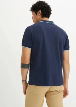 Herren bonprix Große Größen|Shirts & Polos|Piqué-Poloshirt aus reiner Bio-Baumwolle