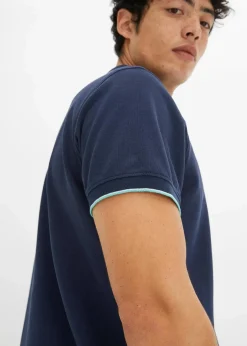 Herren bonprix Große Größen|Shirts & Polos|Piqué-Poloshirt aus reiner Bio-Baumwolle