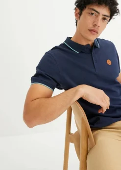 Herren bonprix Große Größen|Shirts & Polos|Piqué-Poloshirt aus reiner Bio-Baumwolle