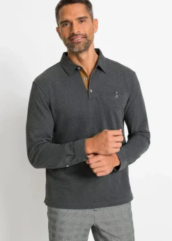 Hot Piqué-Poloshirt, Langarm Herren Shirts & Polos|Große Größen