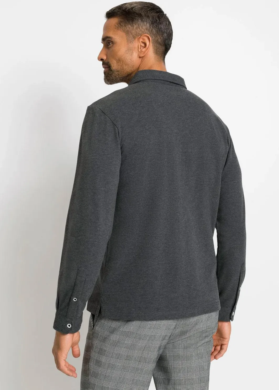 Hot Piqué-Poloshirt, Langarm Herren Shirts & Polos|Große Größen