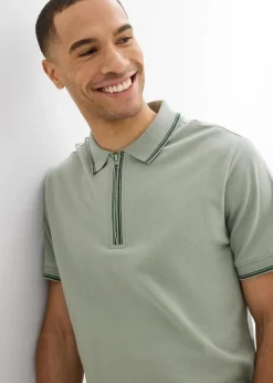 Best Piqué-Poloshirt mit Reißverschluss aus reiner Baumwolle Herren Shirts & Polos|Große Größen