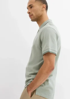 Best Piqué-Poloshirt mit Reißverschluss aus reiner Baumwolle Herren Shirts & Polos|Große Größen