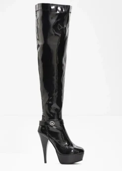 Hot Plateau Overknee Stiefel Damen Stiefel|Schuhe & Accessoires In Spezialgrößen·Schuhe In Übergröße