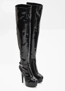 Hot Plateau Overknee Stiefel Damen Stiefel|Schuhe & Accessoires In Spezialgrößen·Schuhe In Übergröße