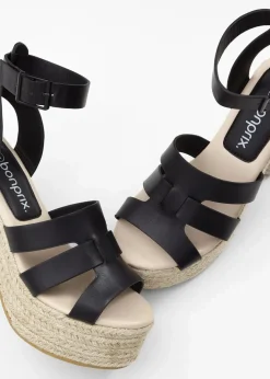 Damen bonprix Sommerschuhe|Plateau-Sandaletten