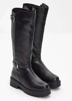 Best Plateau-Stiefel Damen Gefütterte Winterschuhe|Stiefel