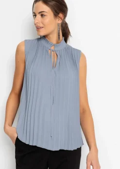 Damen bonprix Bekleidung·Jacken & Mäntel|Blusen & Tuniken|Plissee-Blusentop
