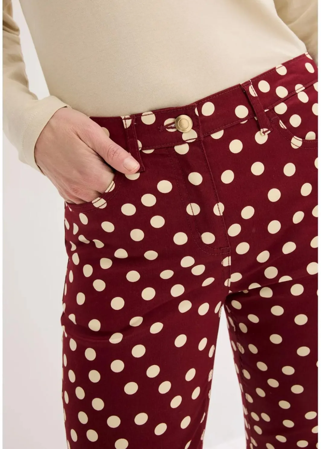 Damen bonprix Hosen|Bekleidung·Kleider|5-Pocket-Stretch-Hose