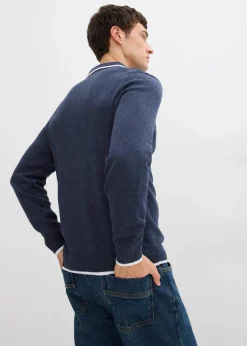 Discount Polo Pullover mit recycelter Baumwolle Herren Pullover & Strickjacken|Große Größen
