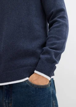 Discount Polo Pullover mit recycelter Baumwolle Herren Pullover & Strickjacken|Große Größen