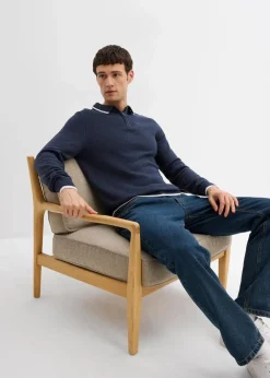 Discount Polo Pullover mit recycelter Baumwolle Herren Pullover & Strickjacken|Große Größen