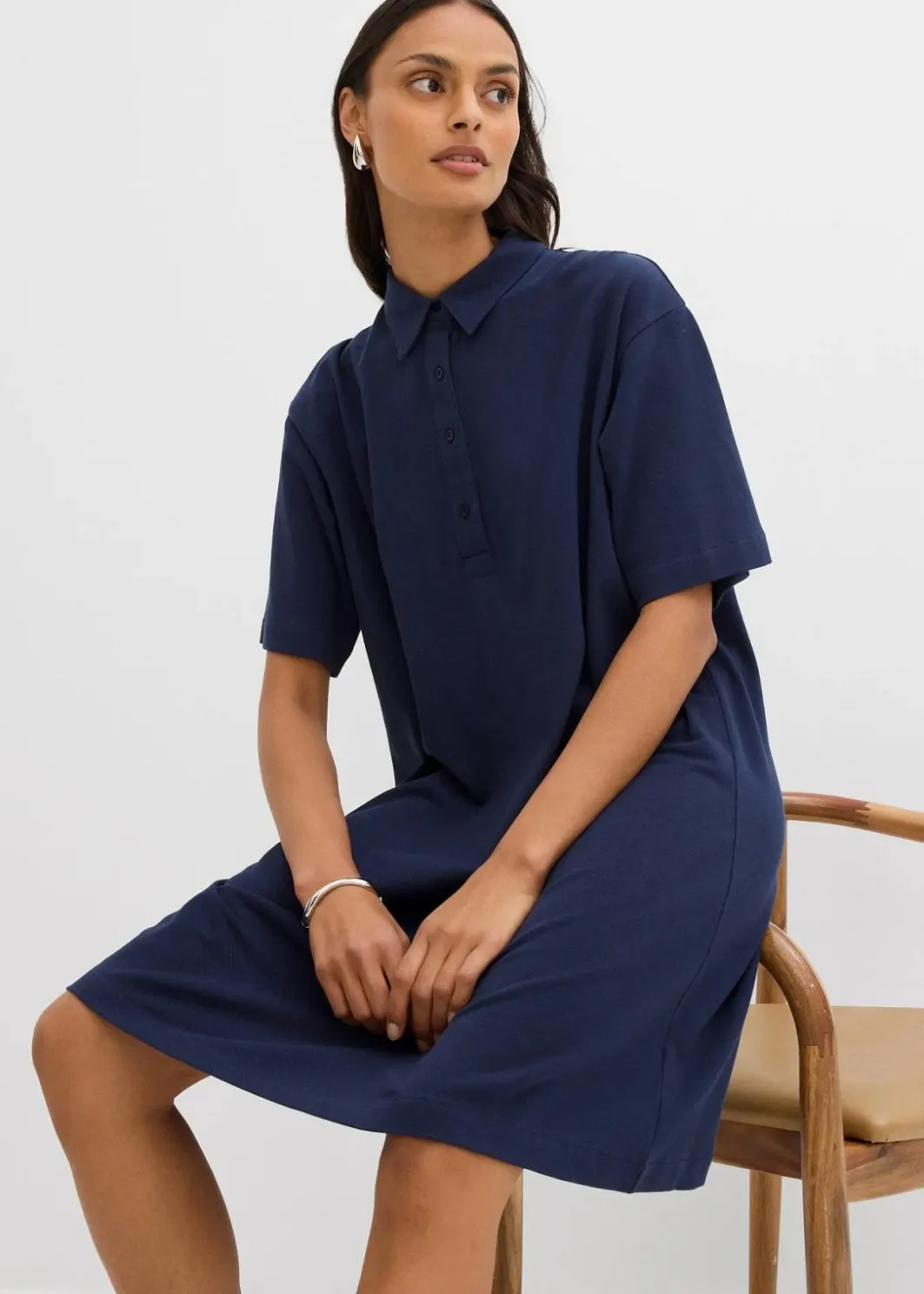 Best Polokleid aus reiner Baumwolle Damen Bekleidung·Pullover & Strickjacken|Kleider